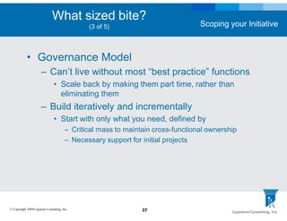 Defining Achievable Scope for your BI Initiative