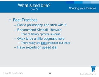 Defining Achievable Scope for your BI Initiative