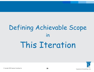 Defining Achievable Scope for your BI Initiative