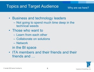 Defining Achievable Scope for your BI Initiative