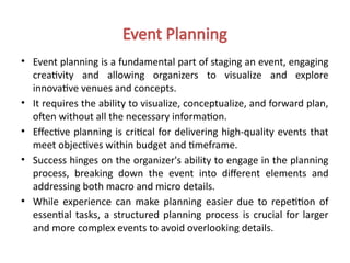 Event Planner Entails DEFINING AN EVENT as in what entails an event.pptx