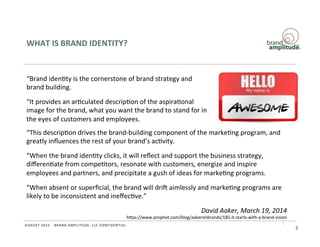Defining Brand Identity