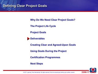 Defining clear project goals | PPTX