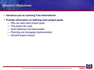 Defining clear project goals | PPTX