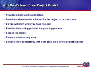 Defining clear project goals | PPTX