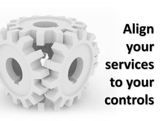 Align
    your
services
 to your
controls
 