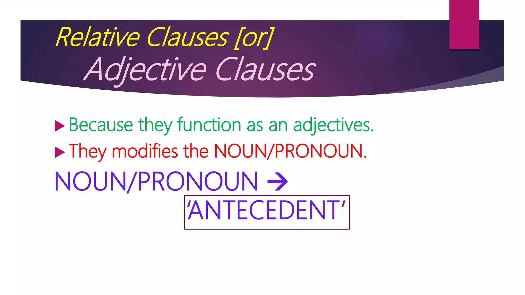 Defining And Non Defining Relative Clauses übung Defining and Non defining relative clauses | PPT