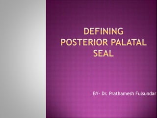 BY- Dr. Prathamesh Fulsundar
 