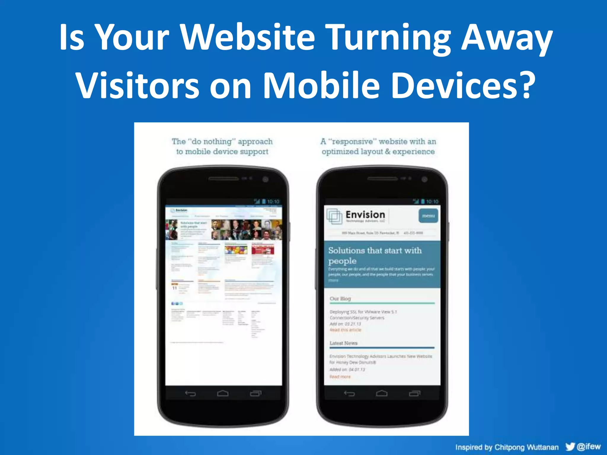 Is Your Website Turning Away
Visitors on Mobile Devices?
 