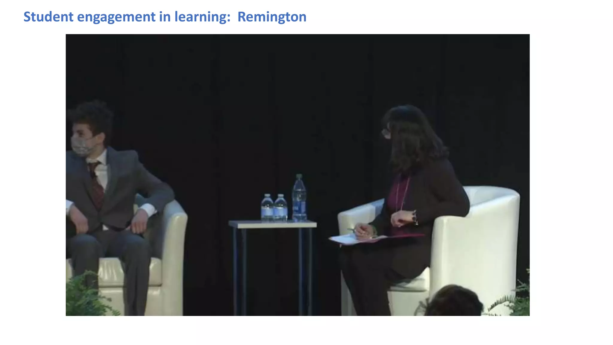 Student engagement in learning: Remington
 