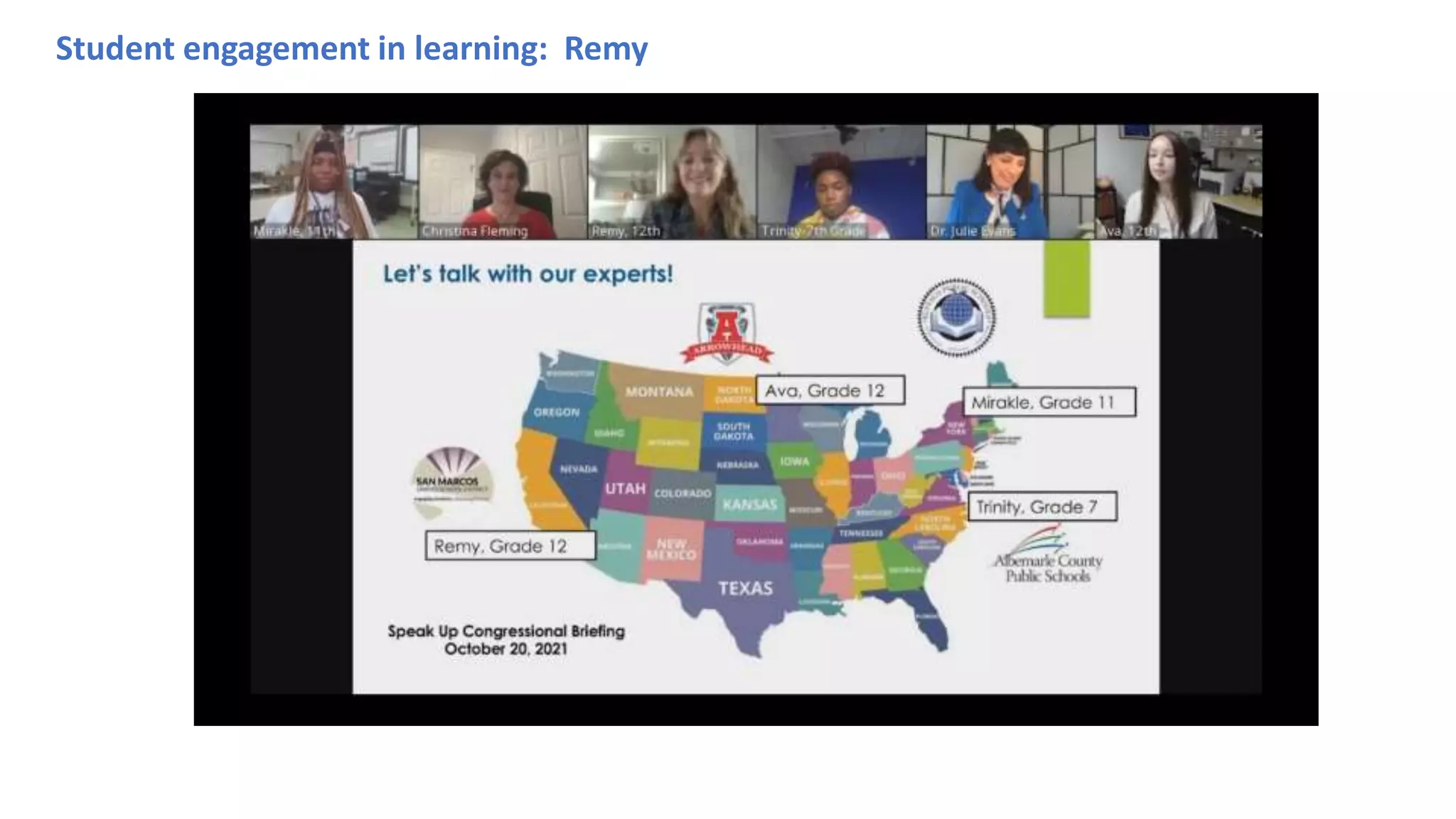 Student engagement in learning: Remy
 