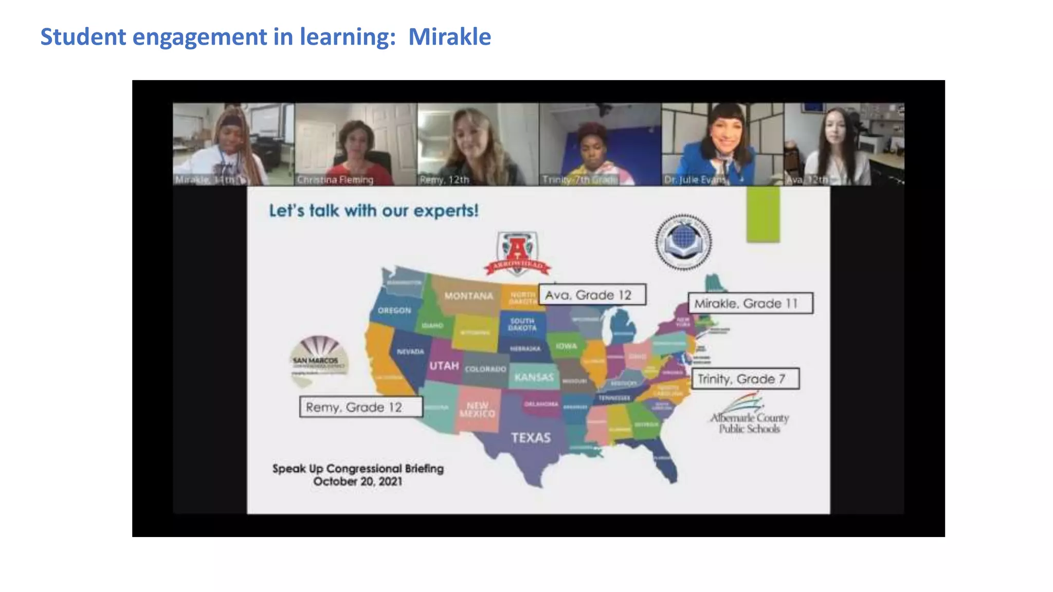 Student engagement in learning: Mirakle
 