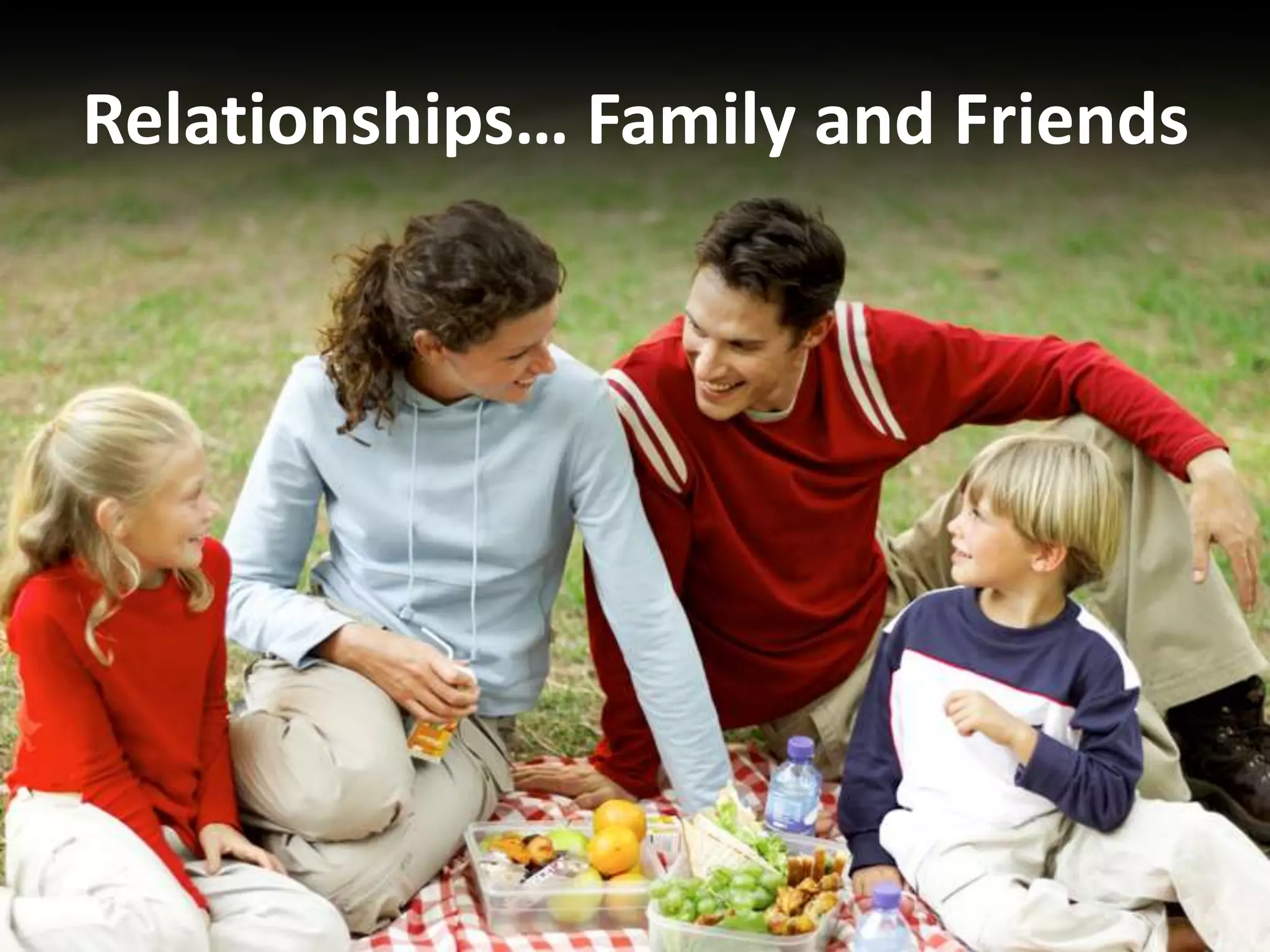 Relationships… Family and Friends