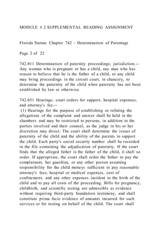 Defining the Child – Parent RelationshipEstablishing Pat | DOCX