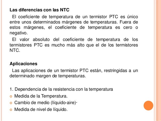 Termistor aplicaciones