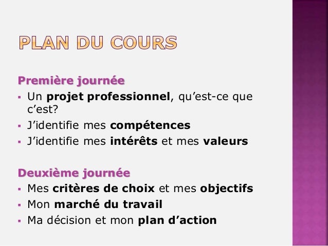 Definir un projet professionnel qui vous ressemble 1