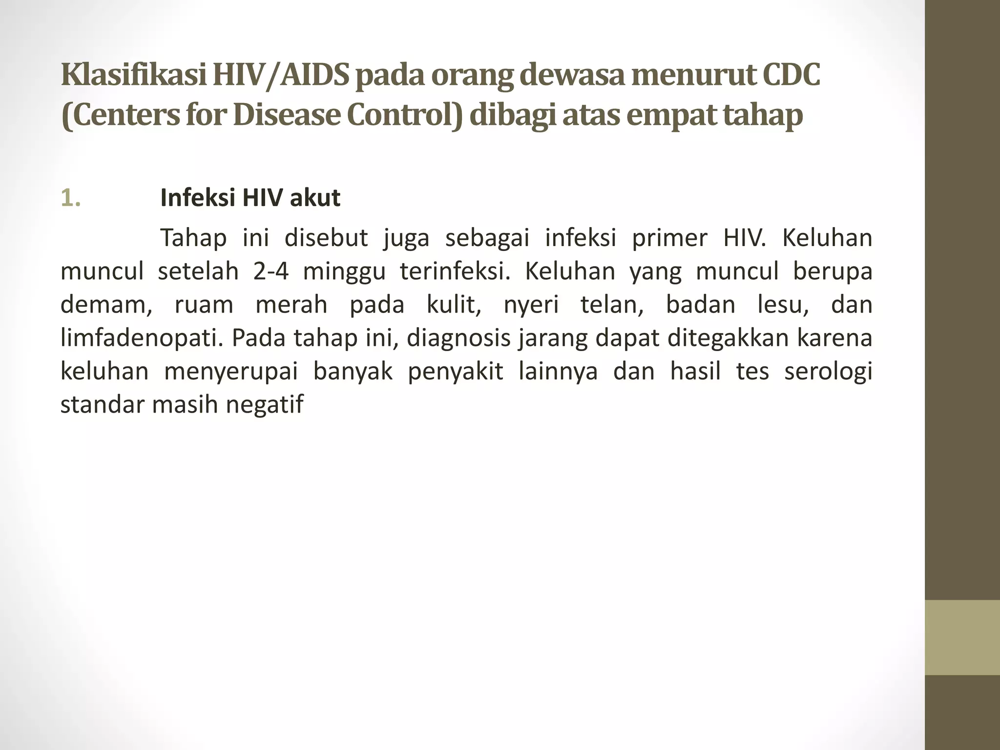 Definisi dan klasifikasi hiv | PPTX