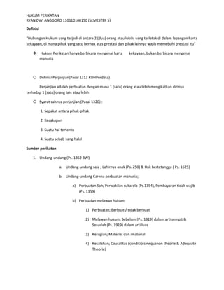 Definisi perikatan | PDF