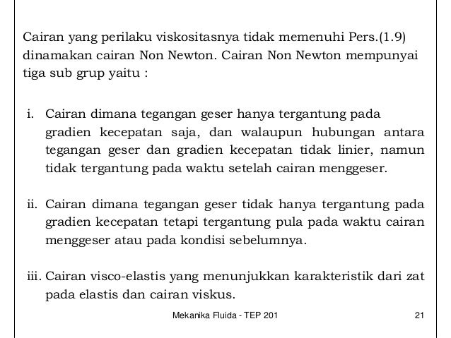 Definisi sifat fluida