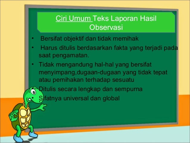 Definisi Teks Laporan Hasil Observasi Bahasa Indonesia Sma