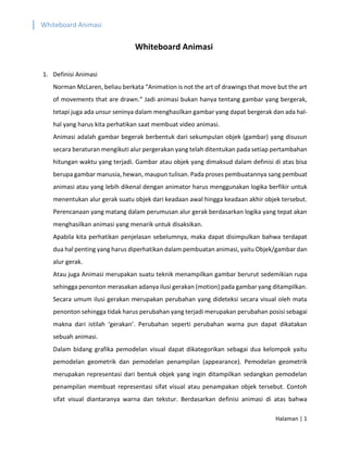 Definisi whiteboard animation | PDF