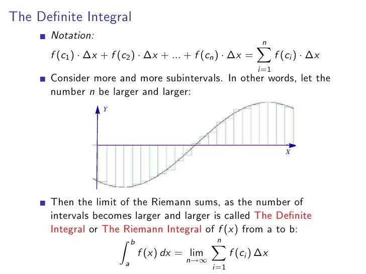 The Definite Integral
