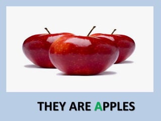 THEY ARE APPLES
 