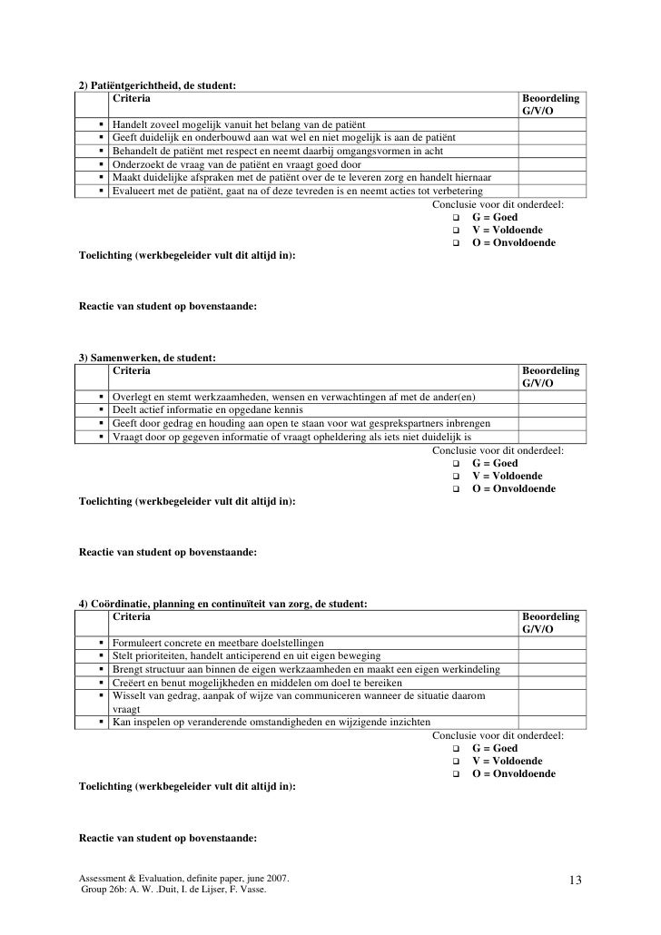 Evaluatie curriculum vitae image