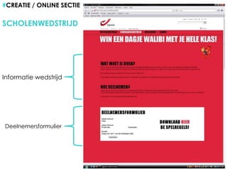 #CREATIE / ONLINE SECTIESCHOLENWEDSTRIJDInformatie wedstrijdDeelnemersformulier