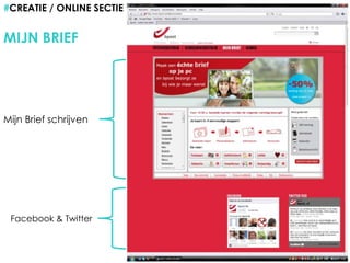 #CREATIE / ONLINE SECTIEMIJN BRIEFMijn Brief schrijvenFacebook & Twitter