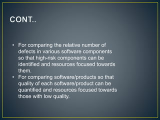 Defect Density matrix SQA | PPTX