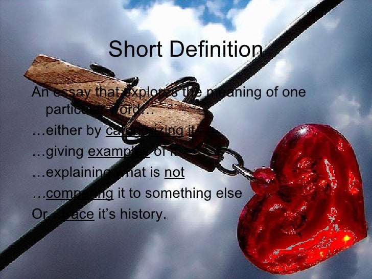 love definition essay