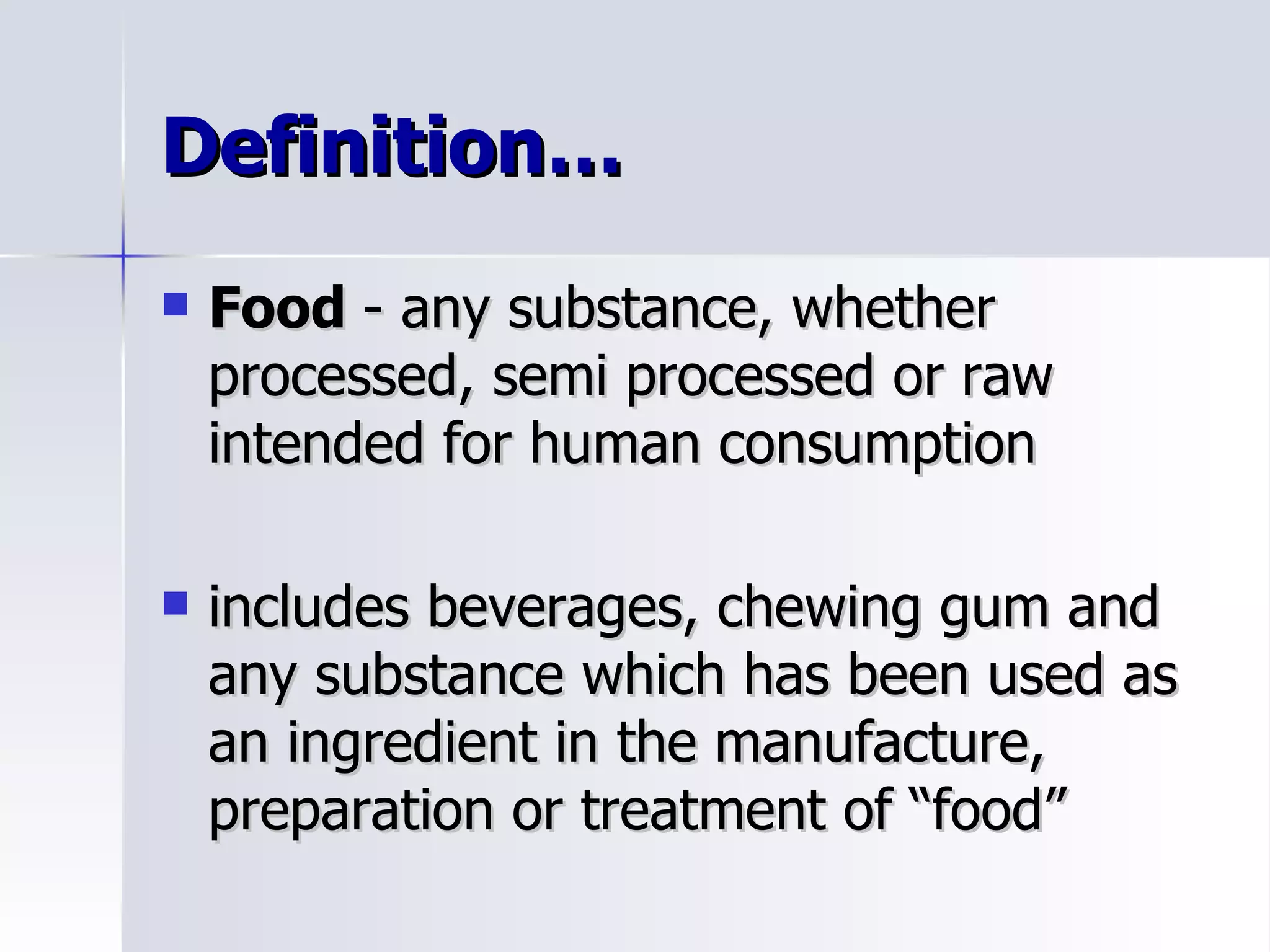 Definition Of Terms | PPT | Food & Drink