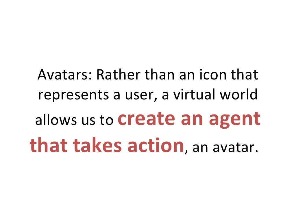 Definition of Virtual Worlds