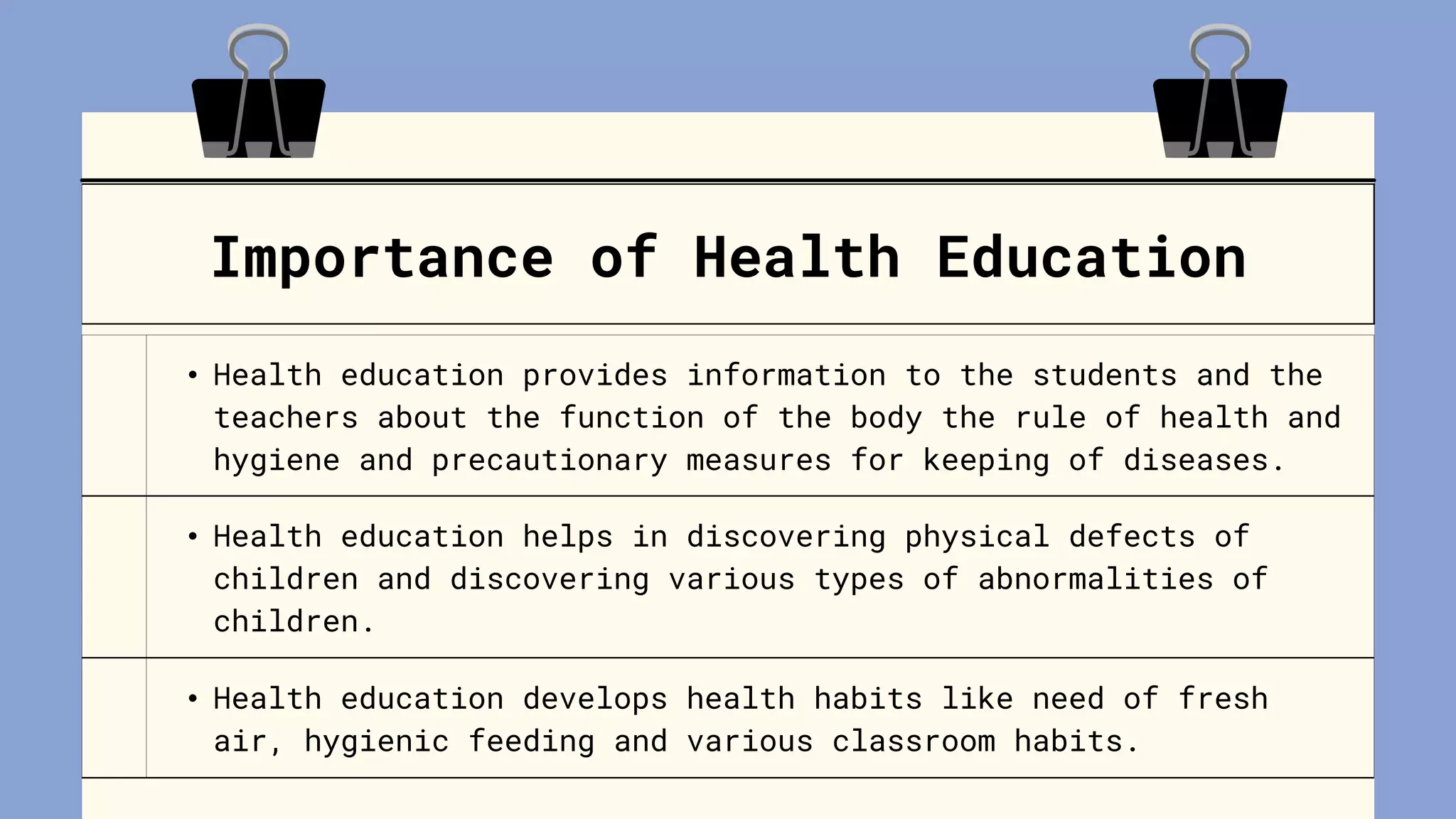 Definition, Aims, Objectives and Importance of Health Education.pptx