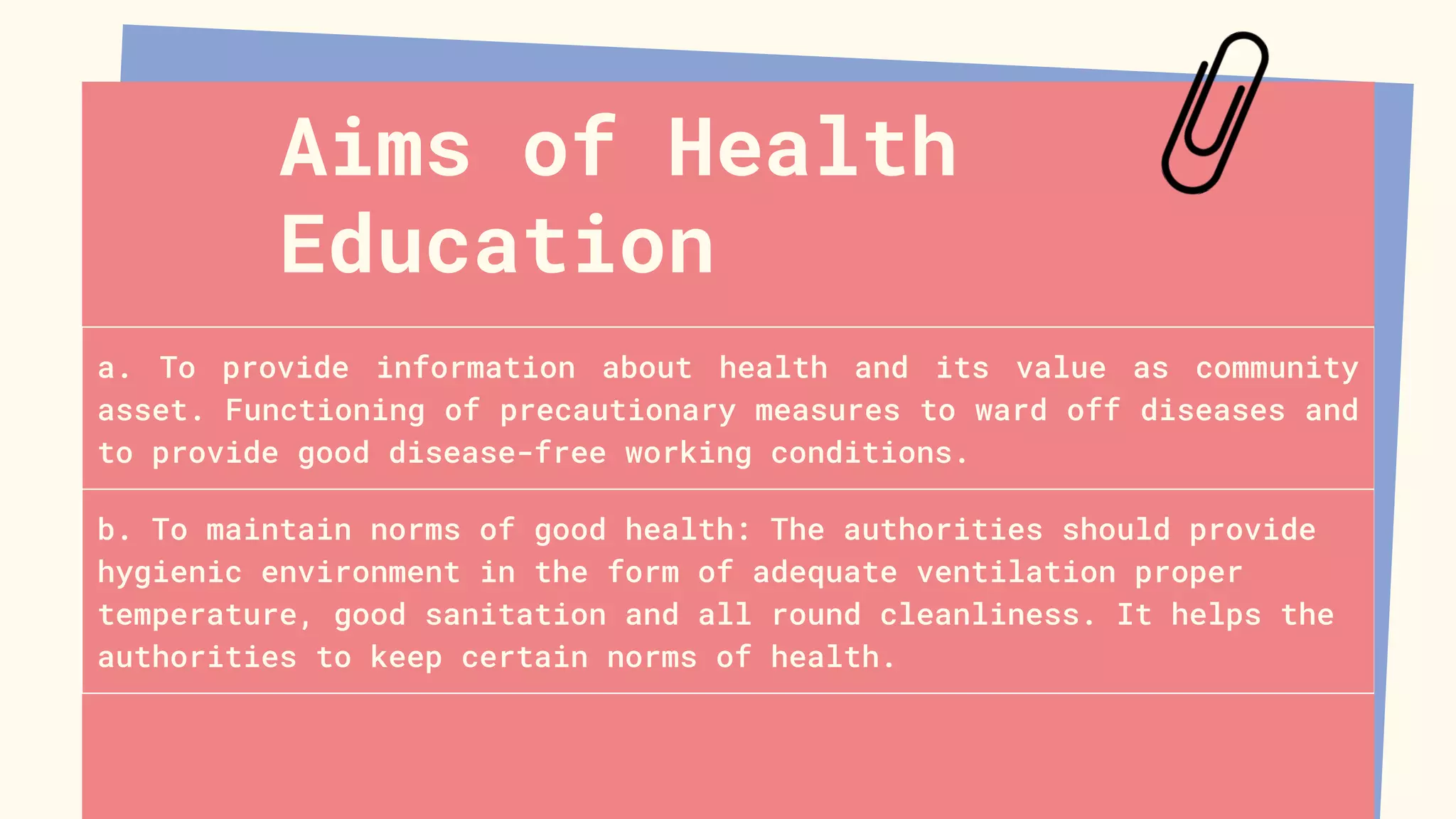 Definition, Aims, Objectives and Importance of Health Education.pptx