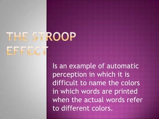 Perception and Attention | PPTX
