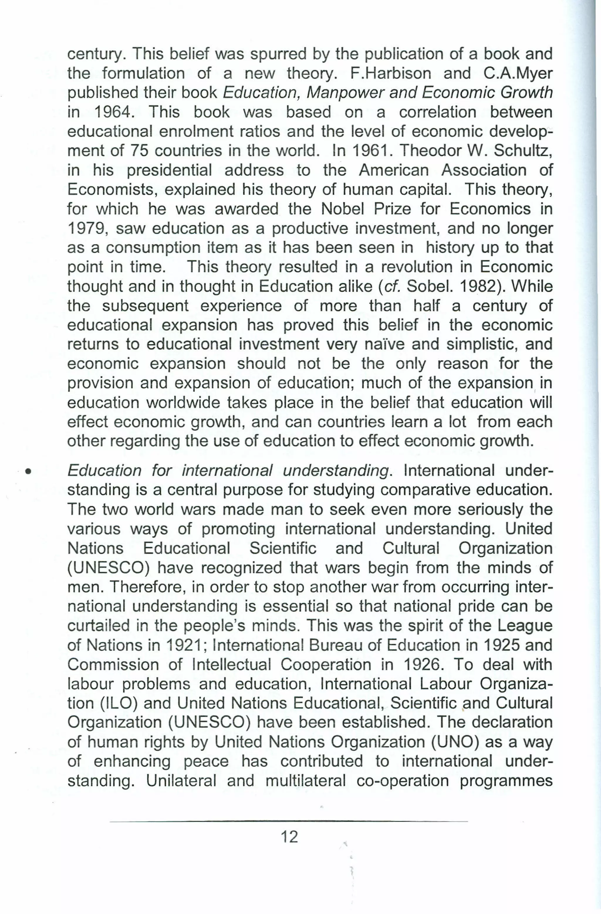 Definition and purpose of comparative education. | PDF
