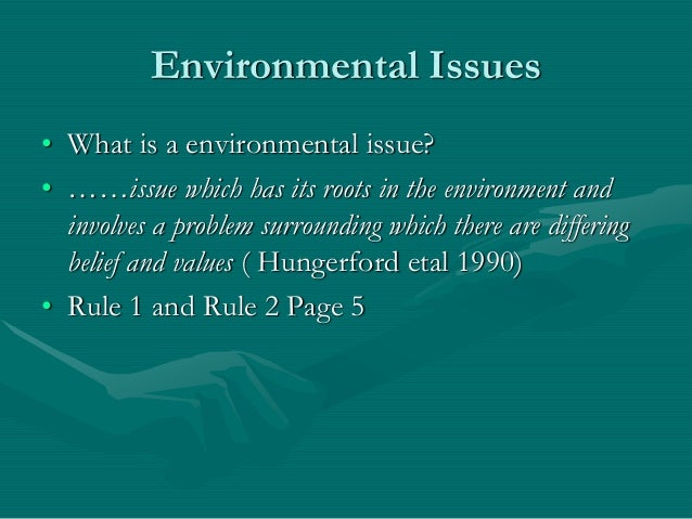 Essay on environmental issues and the concept of development