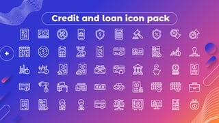 Credit and loan icon pack
 