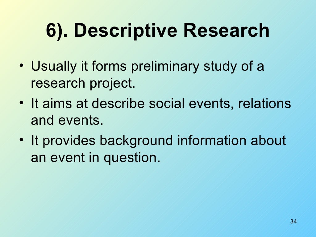 type of research slideshare