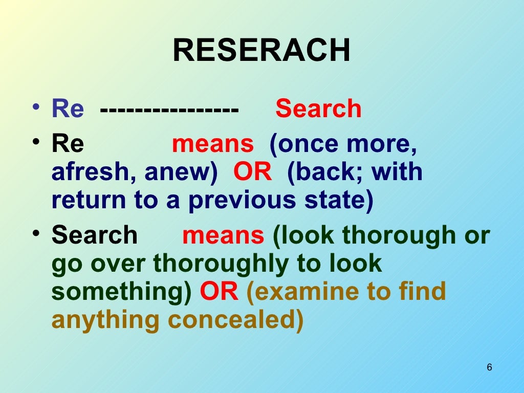 Types of research picture