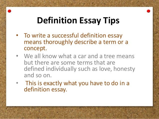 definition of essay and essay