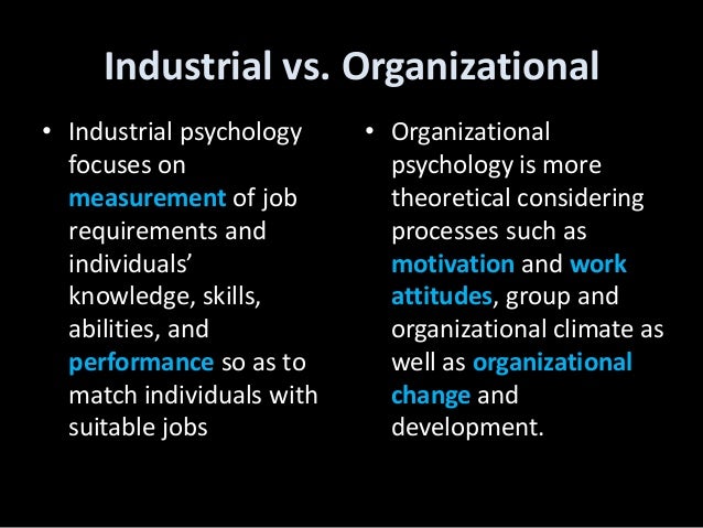 Definition history I O Psychology