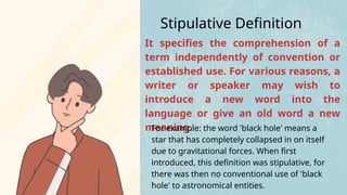 Logic and Critical Thinking: DEFINITIONs | PPTX