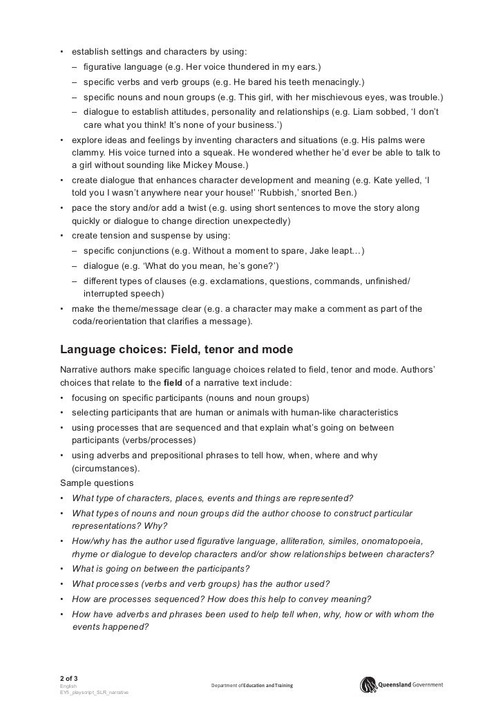 What is a narrative text