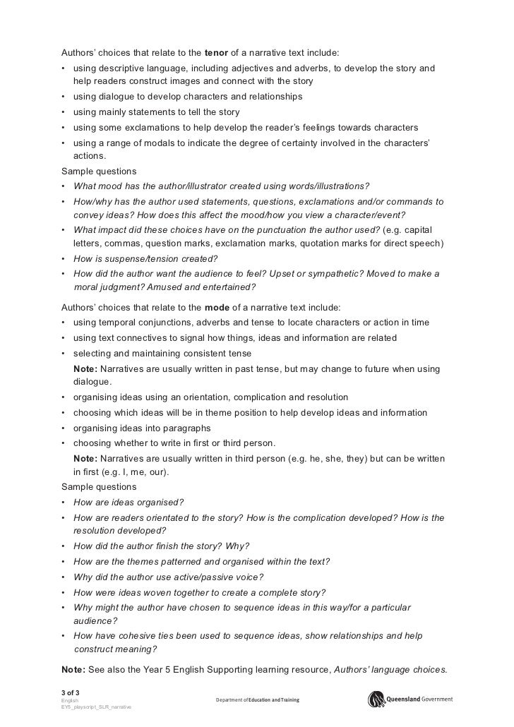 What is a narrative text