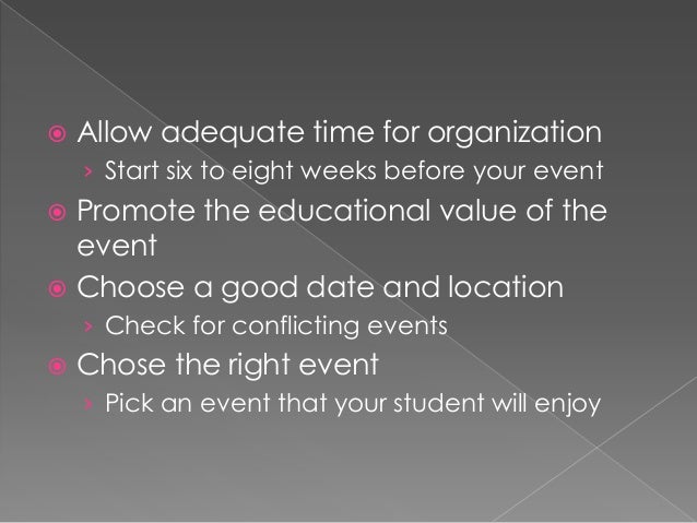 good organization skills