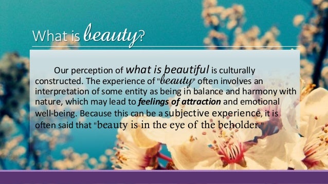 definition of beauty presentation