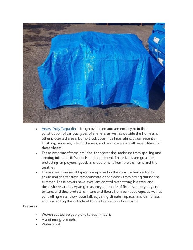 Definition of construction tarpaulins